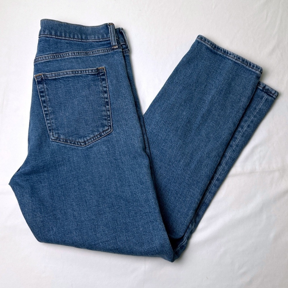 Gap Womens Cheeky Straight High Rise Button Fly Jeans Size 30/10 Medium Blue